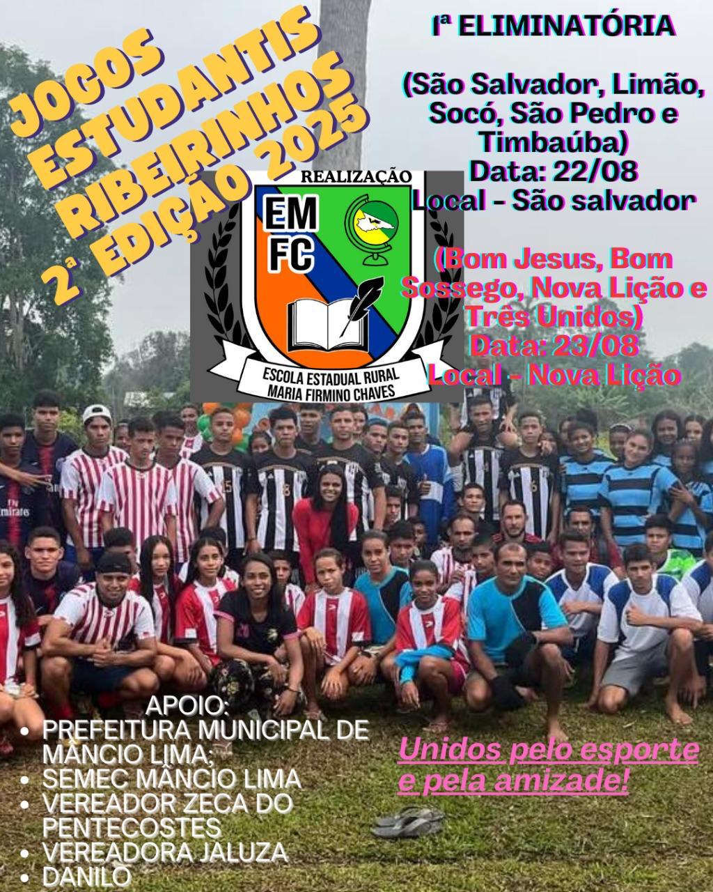 Jogos Estudantis Ribeirinhos reúnem escolas em Mâncio Lima