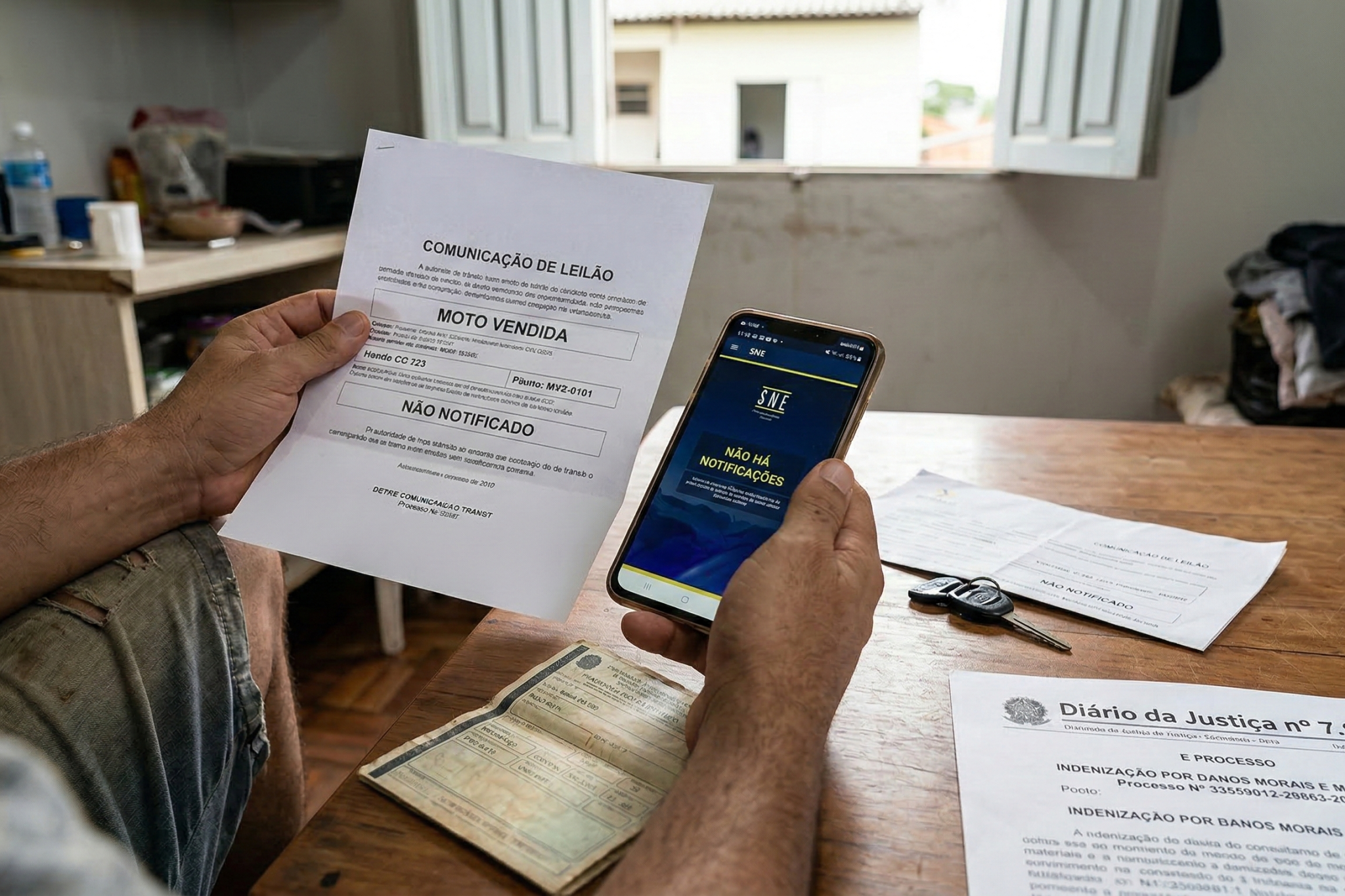 Homem deve ser indenizado após ter moto leiloada sem aviso, decide Justiça