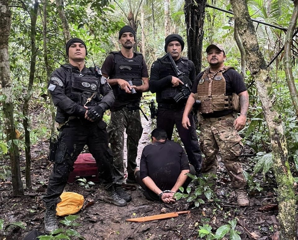 Condenado por matar agente é recapturado em área de mata no interior do Acre