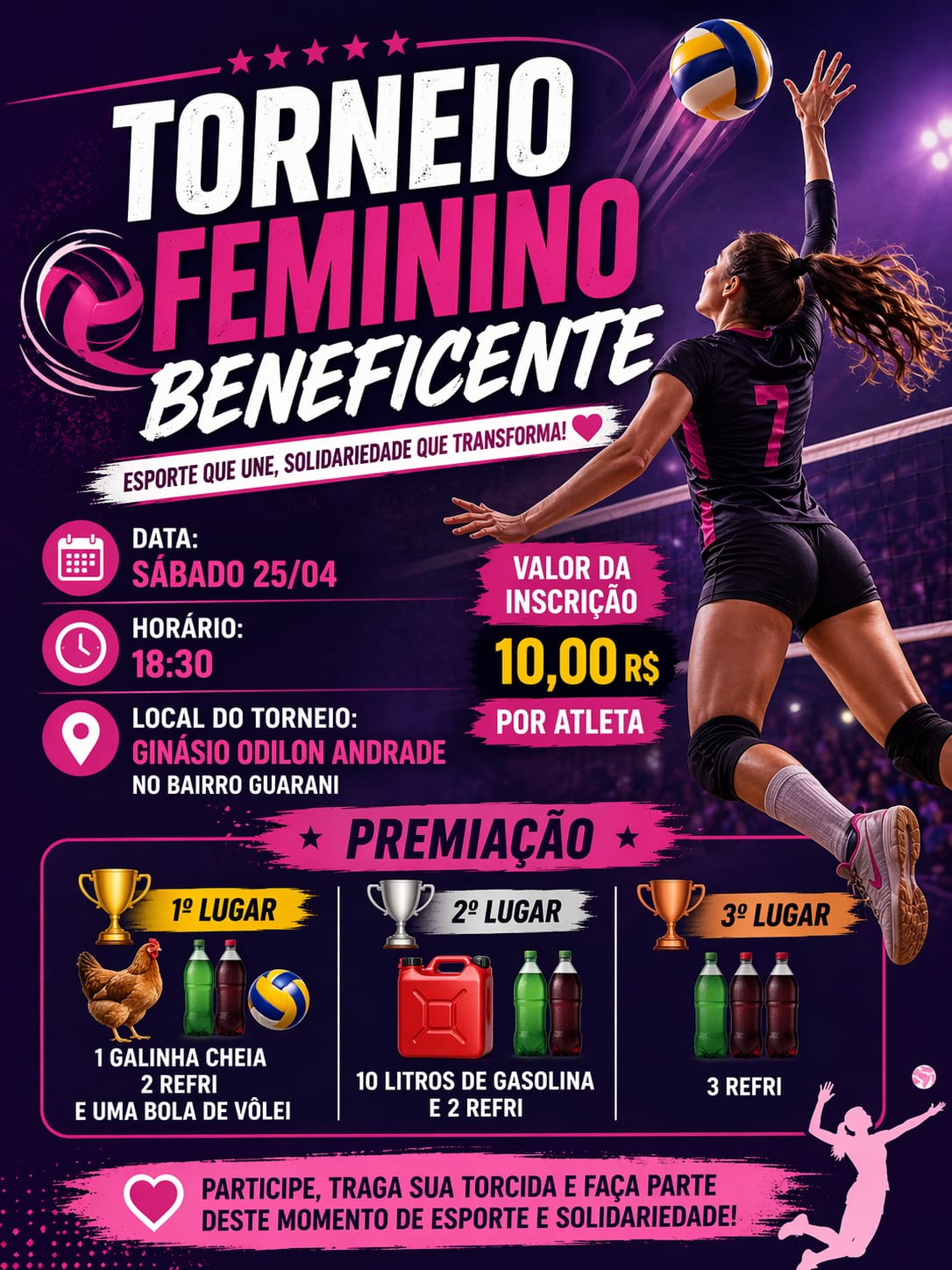 Torneio Feminino Beneficente movimenta o esporte no bairro Guarani