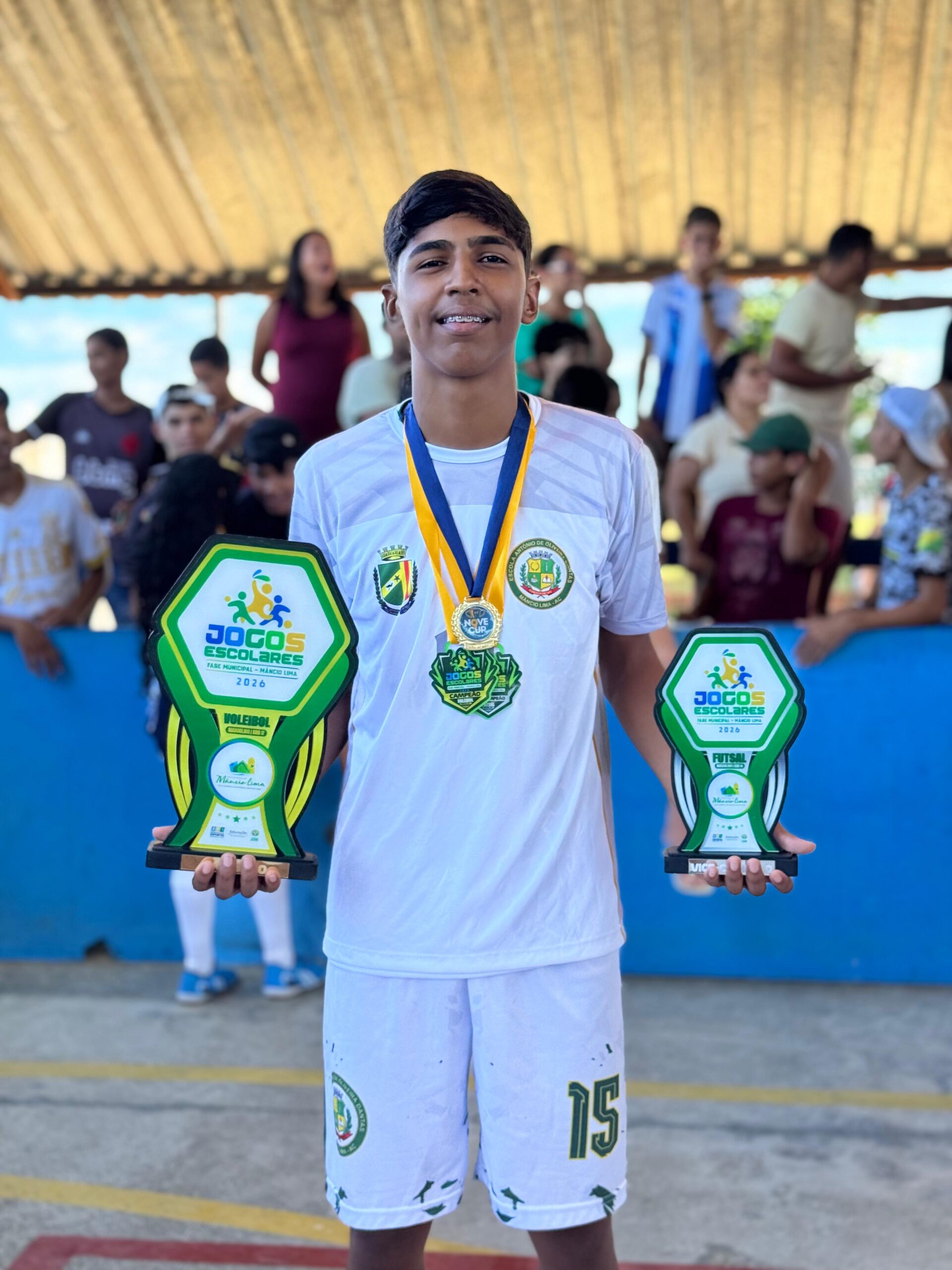 Jovem destaque dos Jogos Escolares de Mâncio Lima vai fazer teste no Santa Cruz em Rio Branco