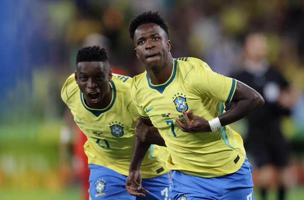 Vinicius Júnior marca e garante empate do Brasil na estreia contra o Marrocos