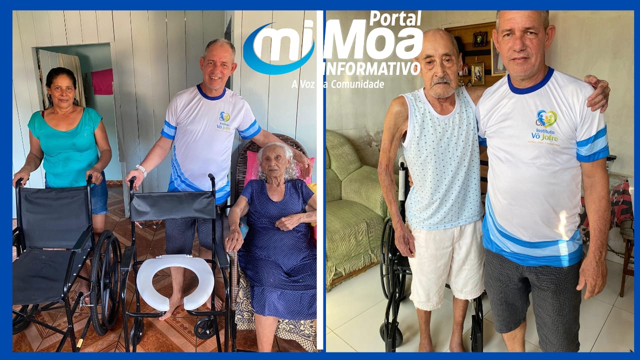 Instituto Vô Jofre promove ação social e entrega cadeiras de rodas e colchões para idosos em Mâncio Lima