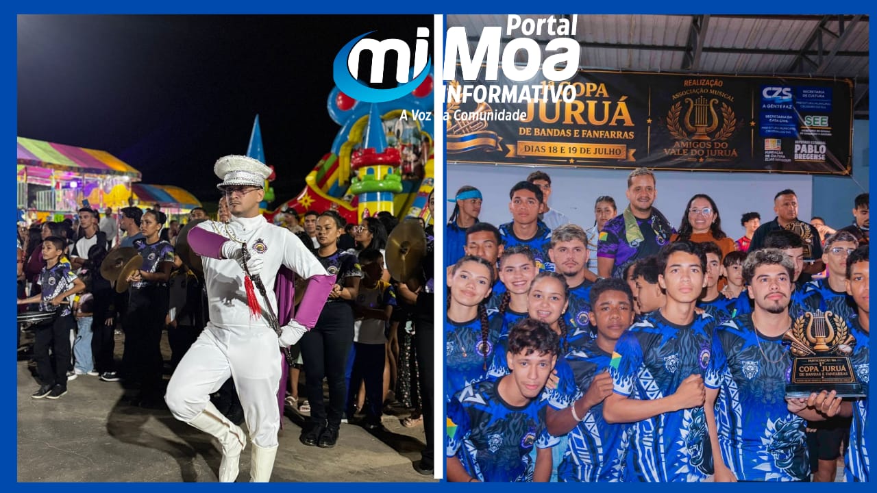 Regente Talisson Guilherme transforma fanfarra da Escola 1º de Maio em banda, e BAMPERMAIO encanta o público na 1ª Copa Juruá de Bandas e Fanfarras