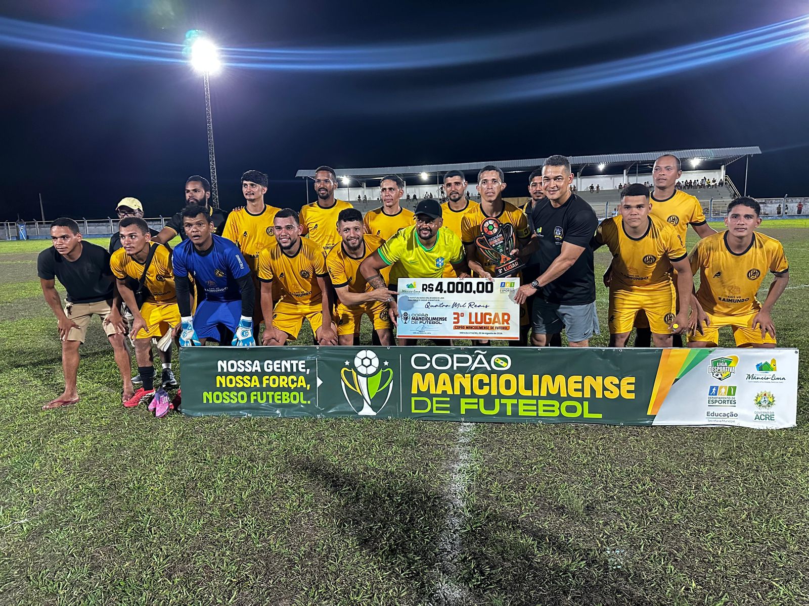Japiim goleia Acreano do Banho por 4 a 1 e conquista o 3º lugar do 1º Copão Manciolimense de Futebol