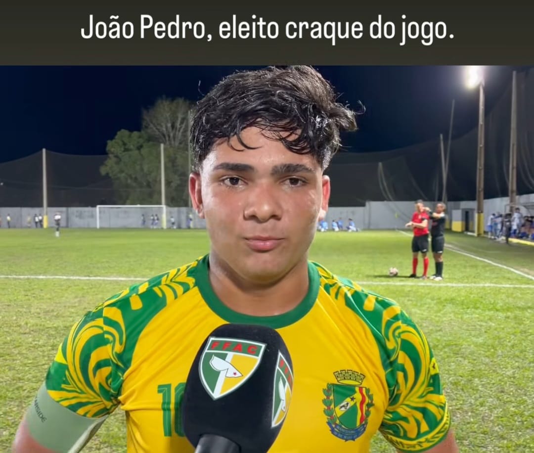 João Pedro é eleito craque do jogo após marcar cinco gols na goleada de Mâncio Lima contra Cruzeiro do Sul B, pelo a Copa Acre de Seleções Municipais Sub-17
