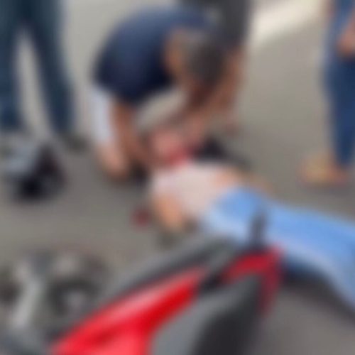 Acidente entre carro e motocicleta deixa dois feridos em Cruzeiro do Su
