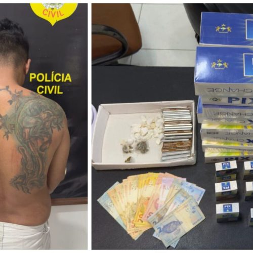 Traficante é preso em ação integrada das polícias Civil e Militar em Marechal Thaumaturgo