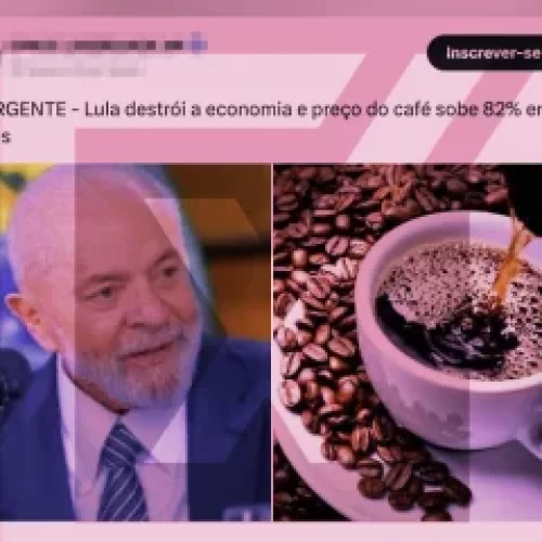 Alta no preço do café se deve ao clima e não a medidas do governo Lula, como sugere post