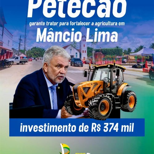 Vereador Vlad consegue apoio de Petecão para aquisição de trator em Mâncio Lima