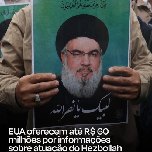 EUA oferece até R$ 60 milhões por informações sobre atuação Hezbollah