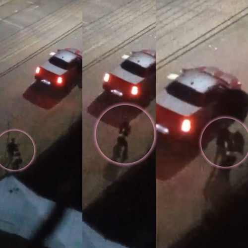 Irmão de ex-deputado Estadual é flagrado arrastando mulher e forçando entrar no carro na marra