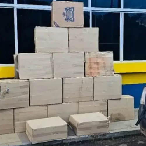 Carga com 7,5 mil maços de cigarros e desodorantes é apreendida na BR-364