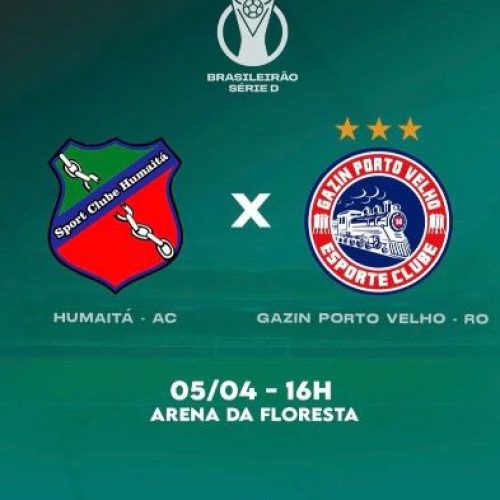 Série D contra o Porto Velho neste domingo no Florestão