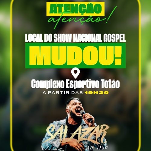 Prefeitura de Mâncio Lima anuncia transferência de local do Show Gospel no aniversário da cidade