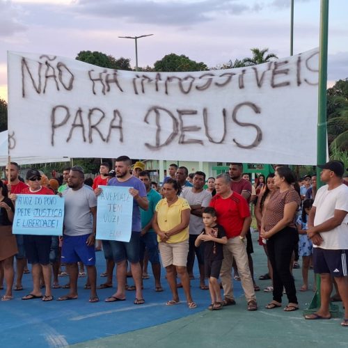 Manifestação reúne moradores e fortalece corrente de apoio a Elno Maia