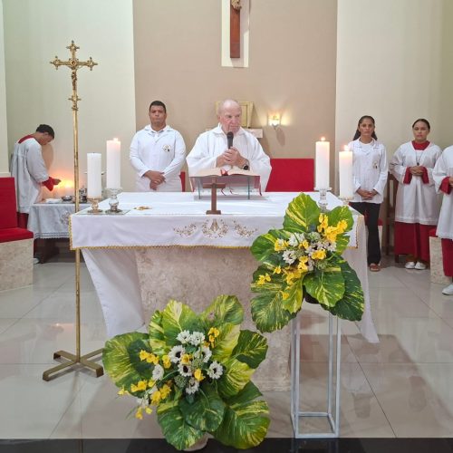 Comunidade Santa Rita de Cássia celebra Corpus Christi e Primeira Eucaristia de 28 crianças