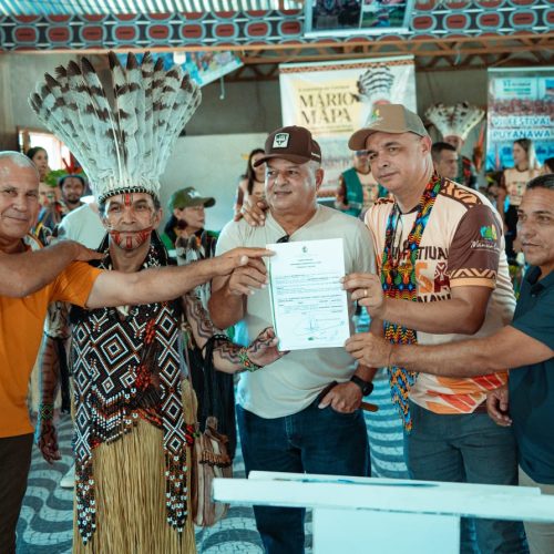 Prefeitura amplia investimentos na Terra Indígena Puyanawa com quadra, equipamentos e apoio à produção agrícola