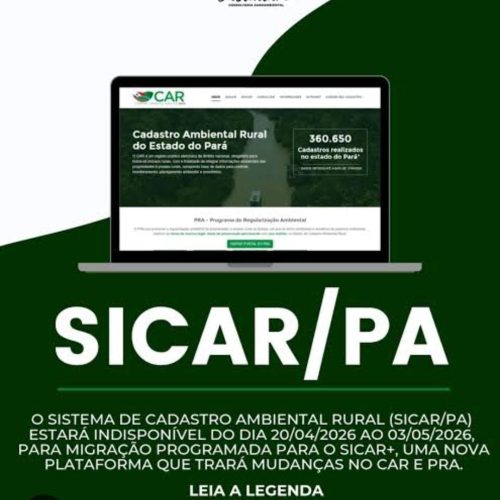 Comunicado sobre a sincronização de dados entre o Sistema Nacional de Cadastro Ambiental Rural (Sicar) e o Sicar Estadual