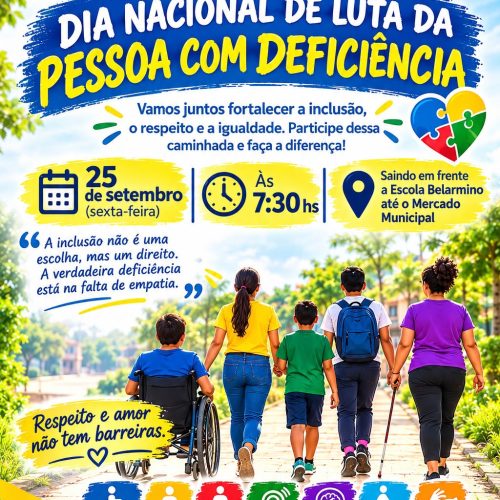 Mâncio Lima promove caminhada pela inclusão e pelo respeito às pessoas com deficiência
