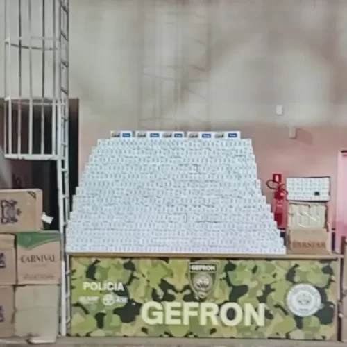 Gefron apreende mais de 11 mil maços de cigarros contrabandeados da Bolívia