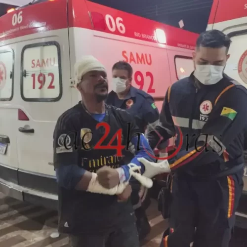 Homem é ferido com barra de ferro na cabeça durante discussão no bairro 6 de Agosto