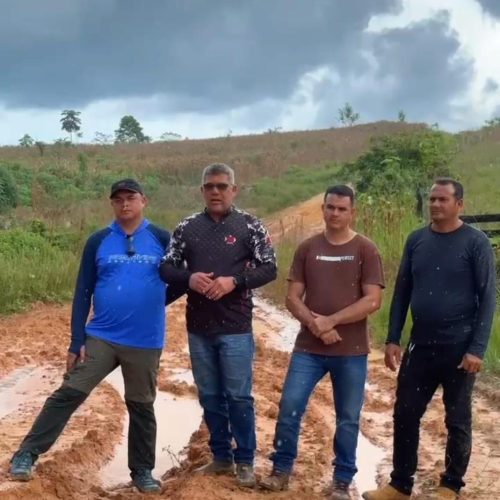 Zé Luiz e vice Andinho vistoriam ramais em Mâncio Lima