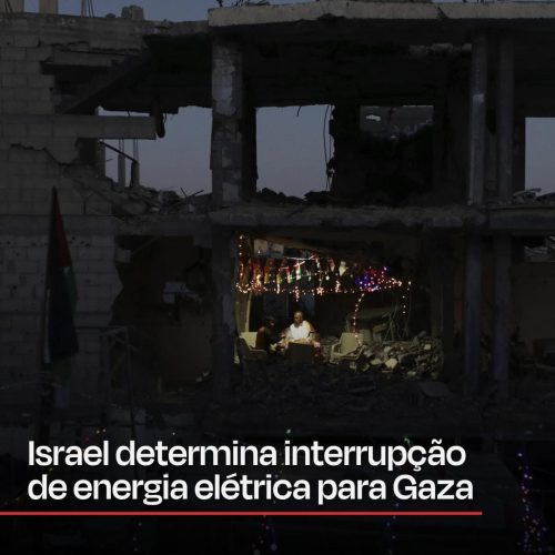 Israel determina interrupção de energia eletrica para Gaza