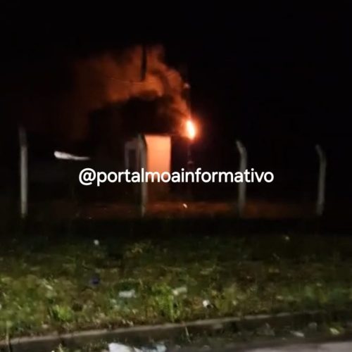 Padrão de energia do sistema de abastecimento de água do Bairro Guarani pega fogo e deixa moradores sem água