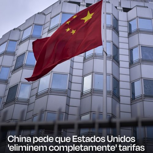 A China pediu aos Estados Unidos que “eliminem completamente” as tarifas recíprocas e corrijam seus “erros”.