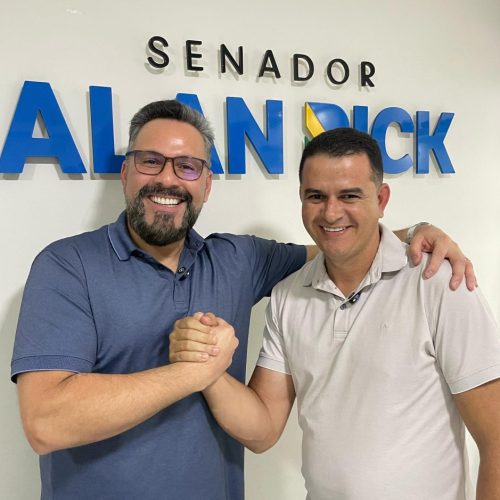 Vice-prefeito de Mâncio Lima, Andinho, reafirma compromisso com o senador Alan Rick e declara apoio à sua possível candidatura ao governo