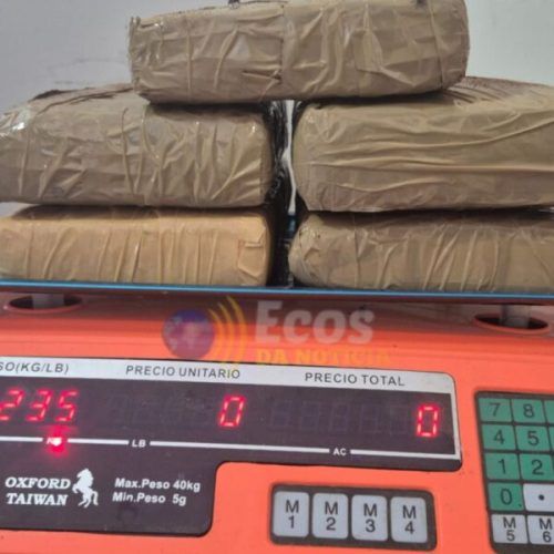 Menor é apreendida com mais de 5 kg de skunk durante fiscalização do GEFRON em Senador Guiomard