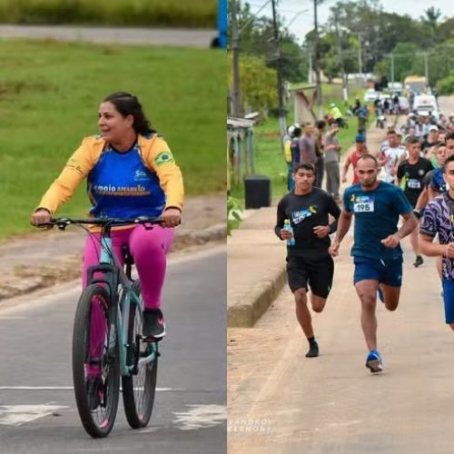 No Acre, cicleata e corrida reúnem quase 400 atletas em aniversário da cidade mais ocidental do país