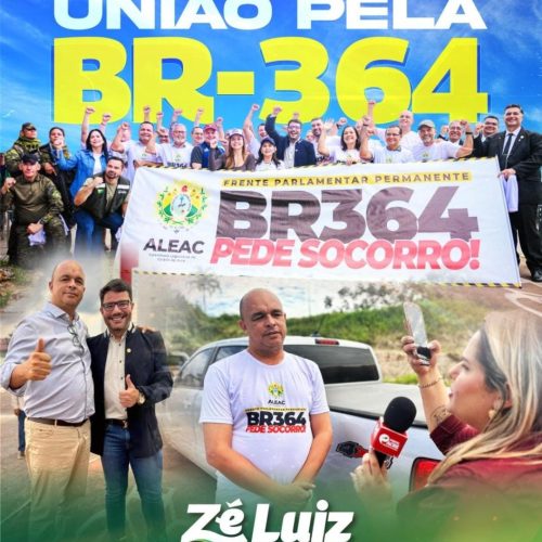 Prefeito Zé Luiz participa de caravana em defesa da BR-364