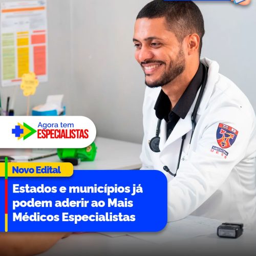 Estados e municípios já podem aderir ao Mais Médicos Especialistas