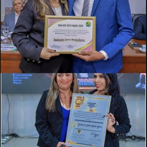 Reziane Barros recebe honrarias e consolida destaque no Legislativo de Mâncio Lima em 2025