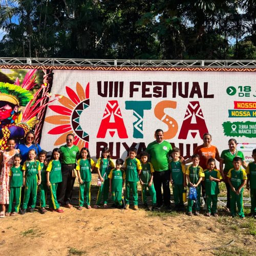 Escola Municipal Professora Neuza Amâncio Sabino participa do VIII Festival Atsá Puyanawa em Mâncio Lima