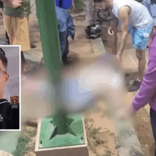 Jovem sem habilitação morre após bater motocicleta em poste de praça no interior do Acre