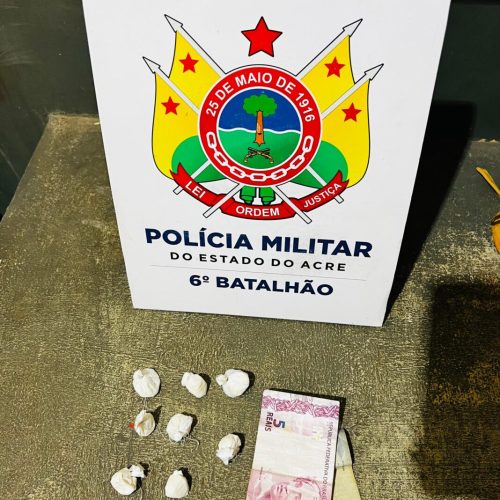 Adolescente é apreendido por ato infracional análogo ao tráfico no centro de Cruzeiro do Sul