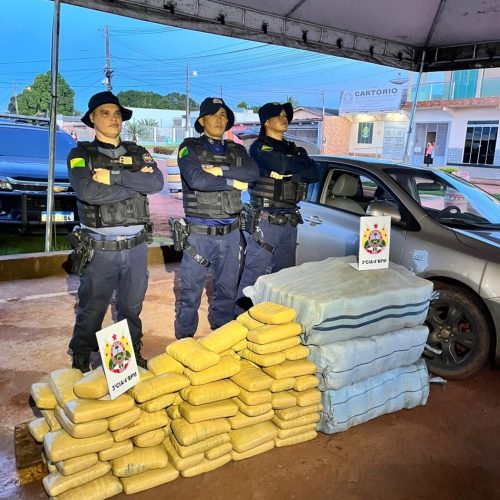 Polícia Militar apreende mais de 260 kg de droga em Acrelândia
