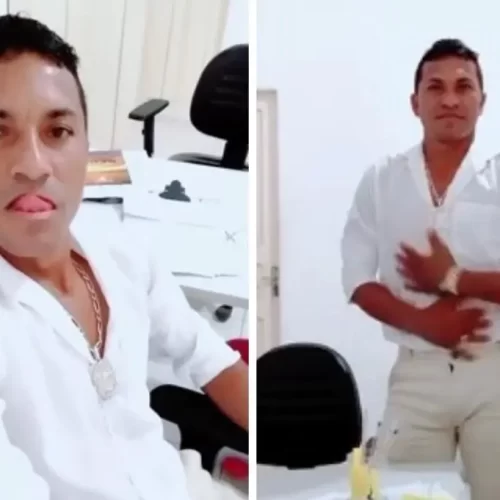 Vídeo de secretário de município do Acre ‘sensualizando’ em gabinete repercute na internet; veja