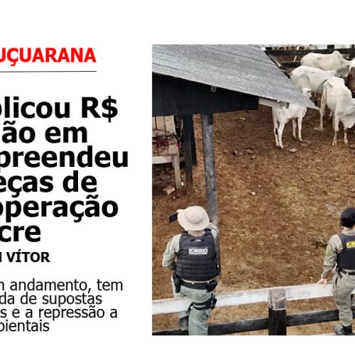 ICMBio já aplicou R$ 1,1 milhão em multas e apreendeu 196 cabeças de gado em operação na Resex Chico Mendes