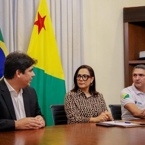 Vice-governadora Mailza Assis recebe diretor-geral da Confederação Brasileira de Ginástica