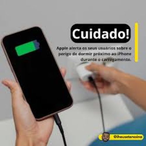 Cuidado! Apple emitiu um alerta importante a seus usuários a não dormir próximo do iPhone durante carregamento